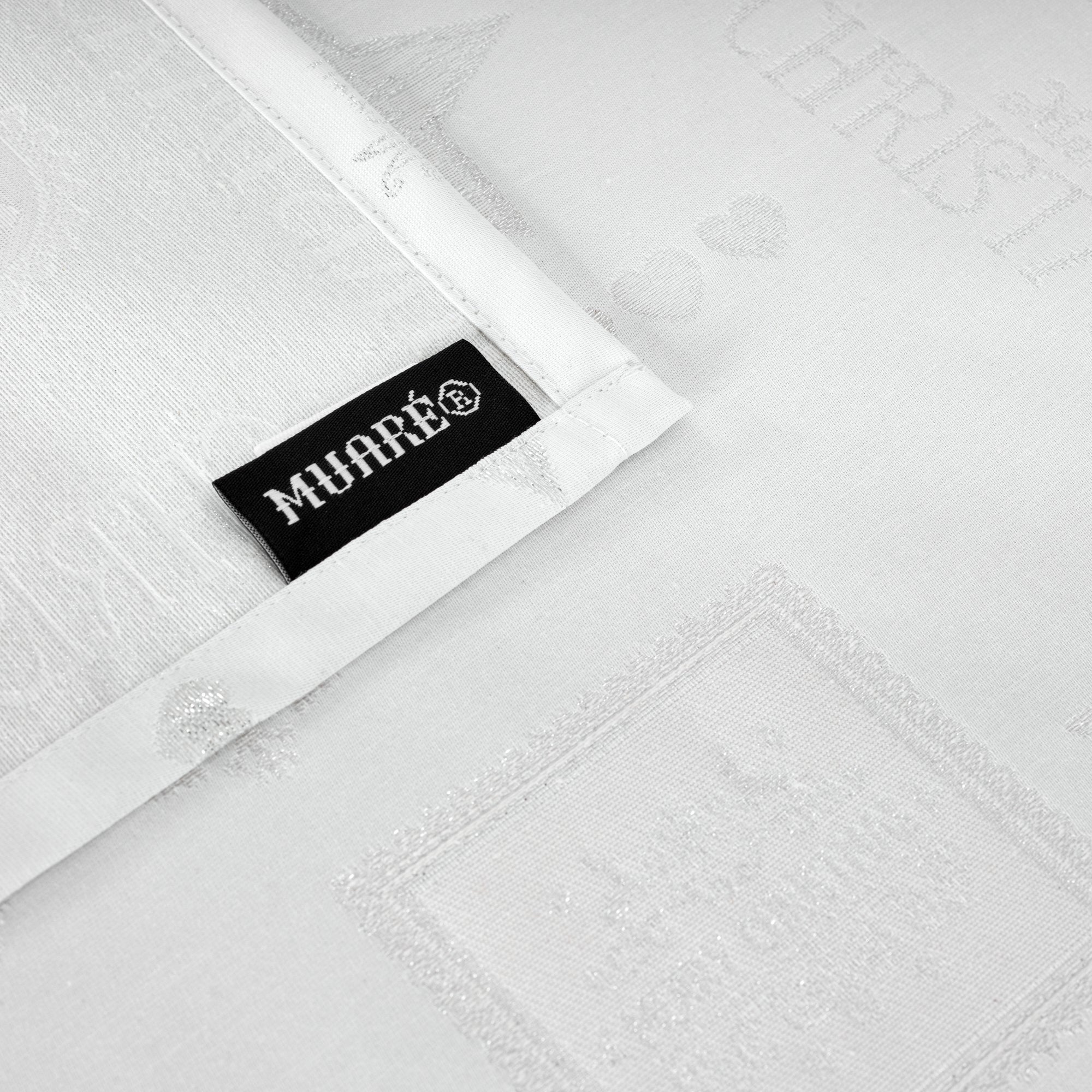 Mantel de tela jacquard hilo plateado PSC4732A