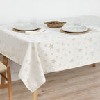 Mantel de tela jacquard hilo dorado PSC4736A