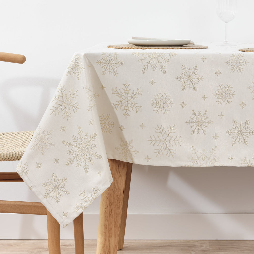 Mantel de tela jacquard hilo dorado PSC4821