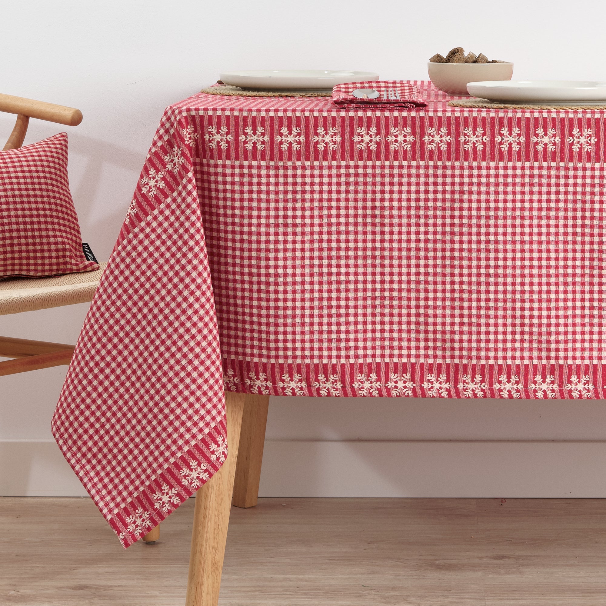Mantel antimanchas reversible jacquard 33739B