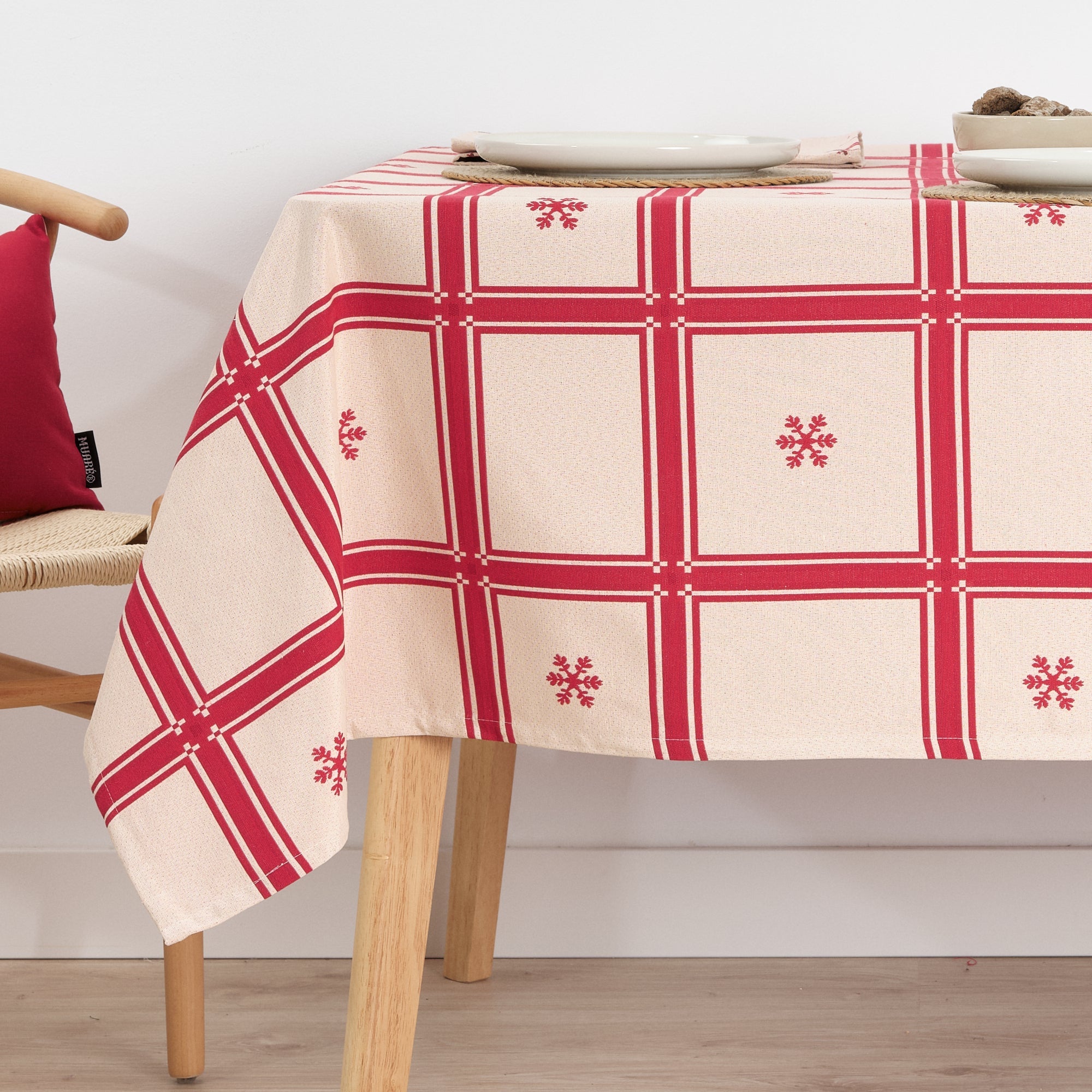 Mantel antimanchas reversible jacquard 33742E