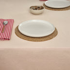 Mantel antimanchas reversible jacquard LISO ROJO