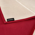Mantel antimanchas reversible jacquard LISO ROJO