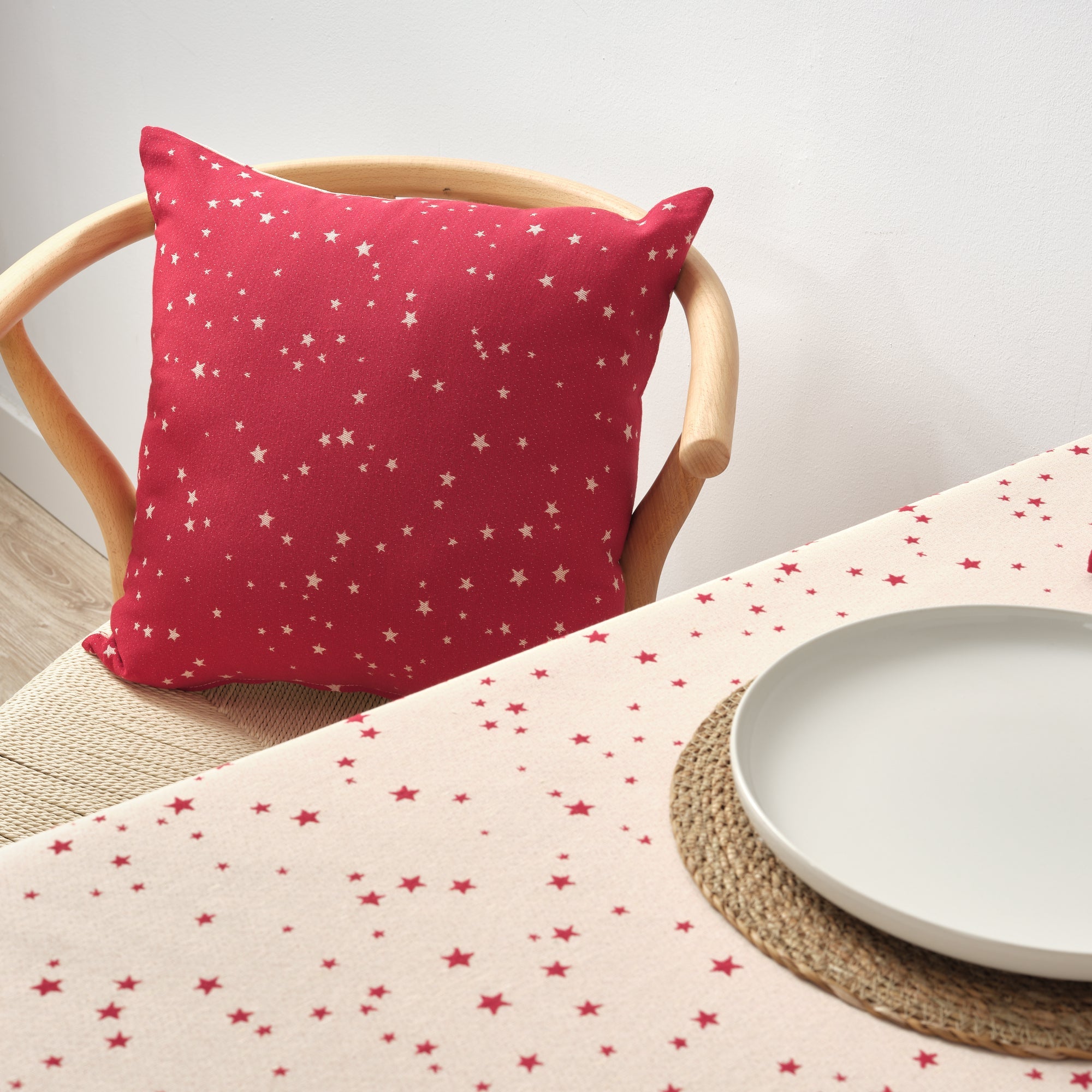 Funda de cojín jacquard reversible 45x45 cm 33741