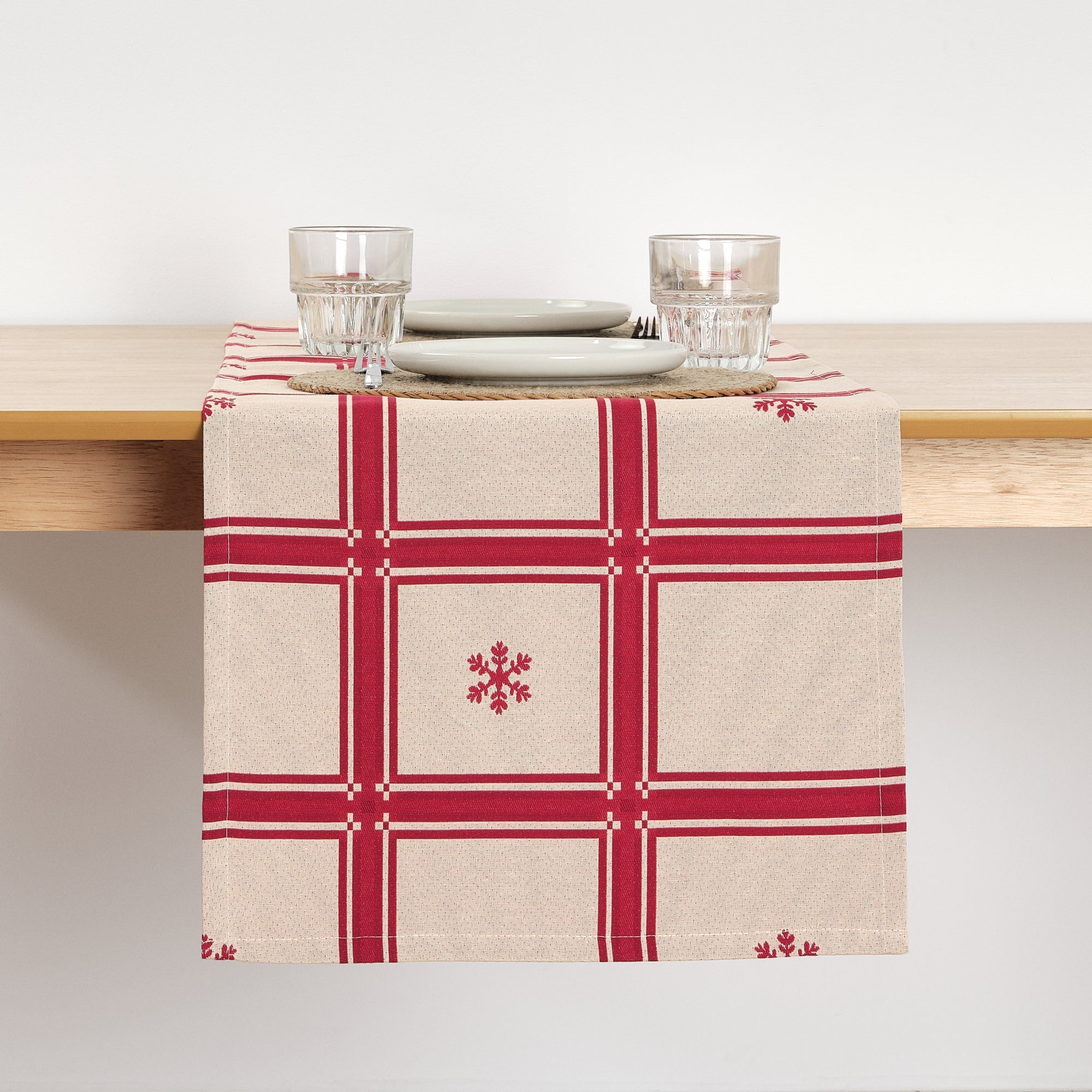 Camino de mesa jacquard reversible 33742E 45x140 cm