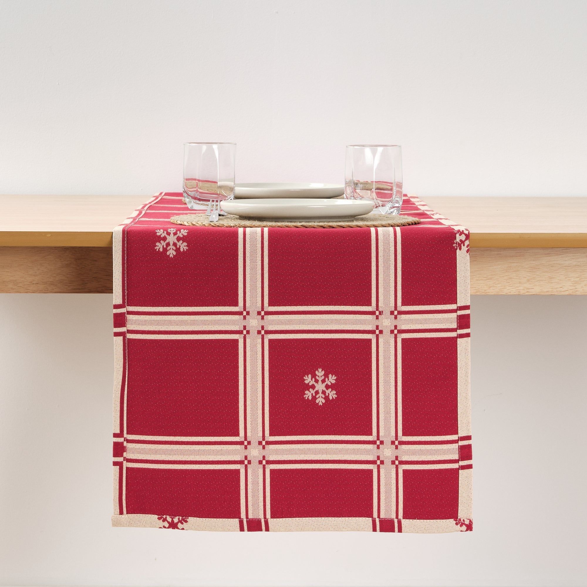 Camino de mesa jacquard reversible 33742E 45x140 cm