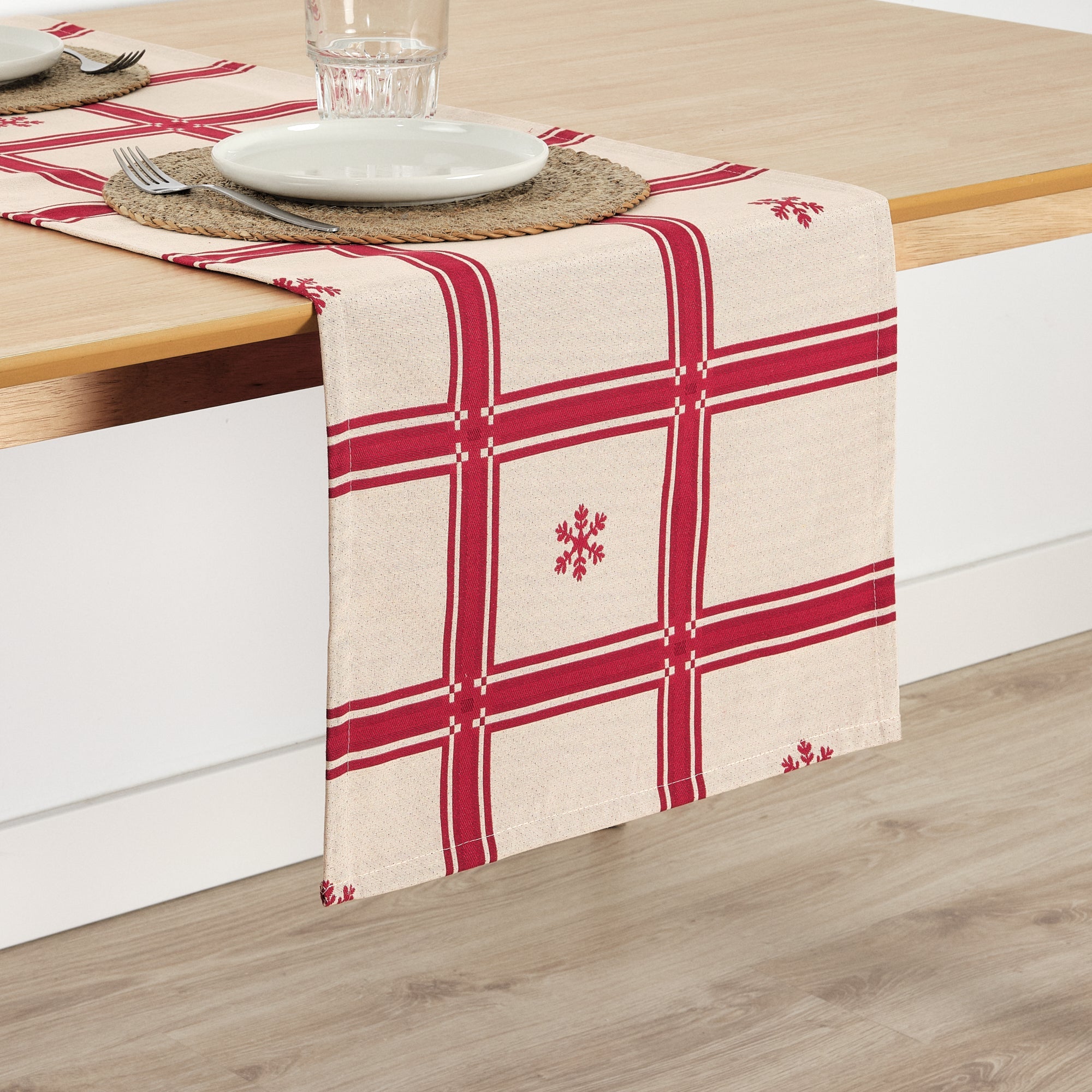 Camino de mesa jacquard reversible 33742E 45x140 cm