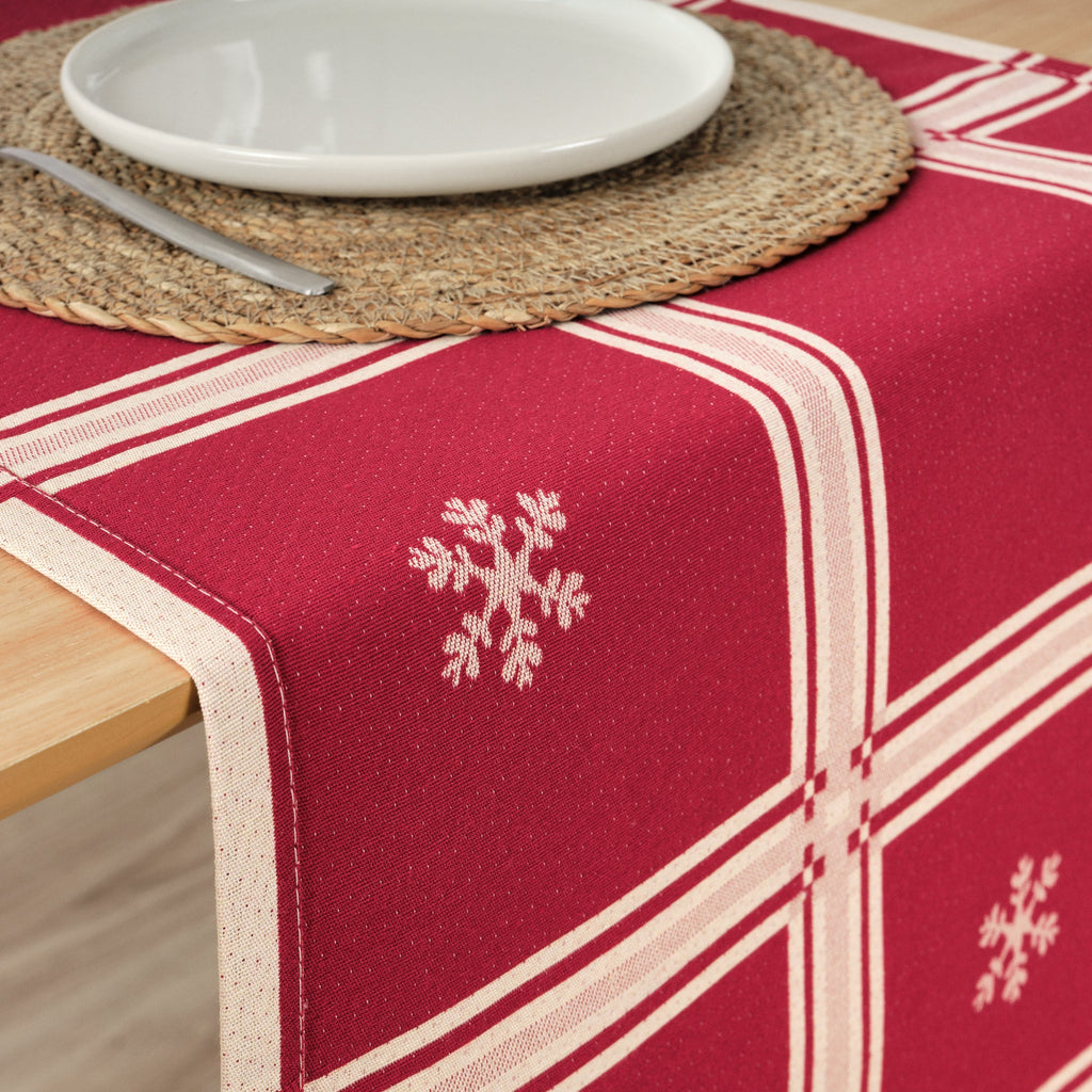 Camino de mesa jacquard reversible 33742E 45x140 cm