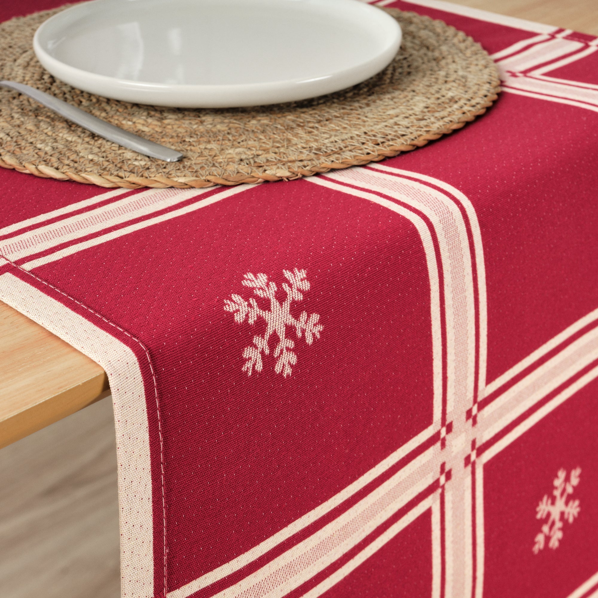 Camino de mesa jacquard reversible 33742E 45x140 cm