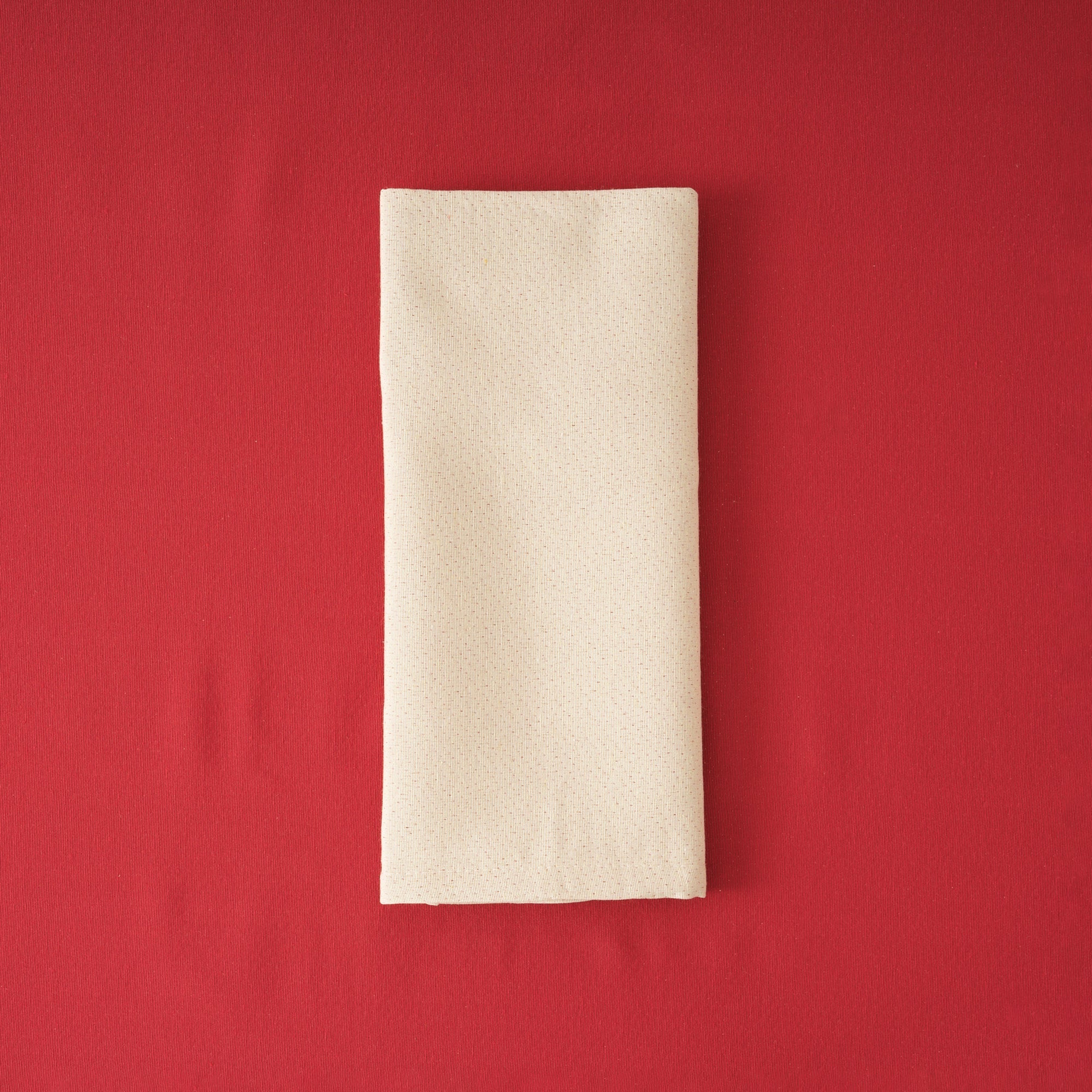 Pack de 2 unidades servilleta jacquard reversible LISO ROJO 45x45 cm