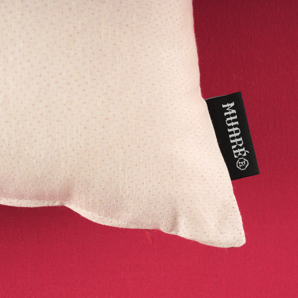 Funda de cojín jacquard reversible 45x45 cm LISO ROJO