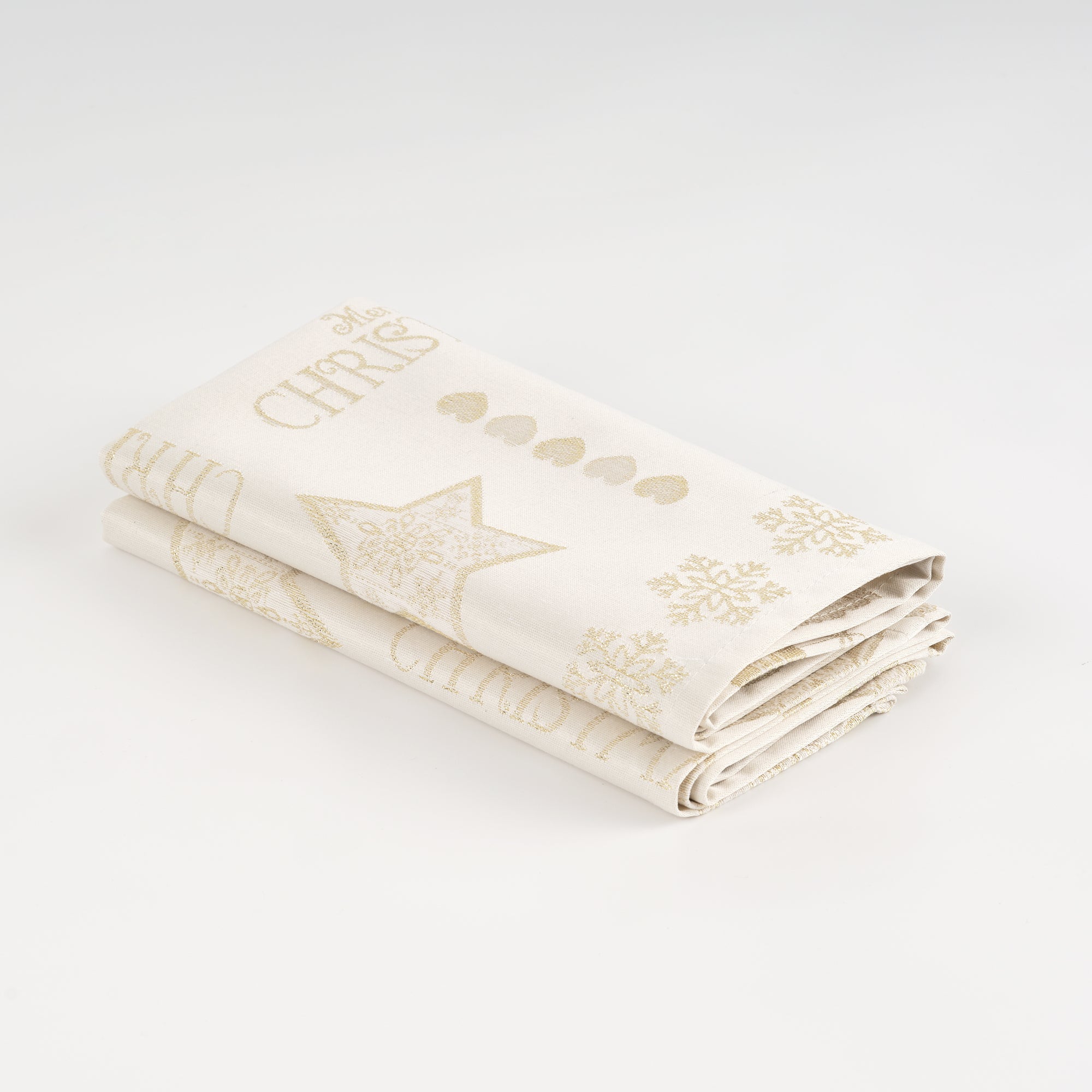 Pack de 2 unidades servilleta jacquard hilo dorado PSC4732A 45x45 cm