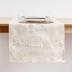 Camino de mesa jacquard hilo dorado PSC4732A 45x140 cm