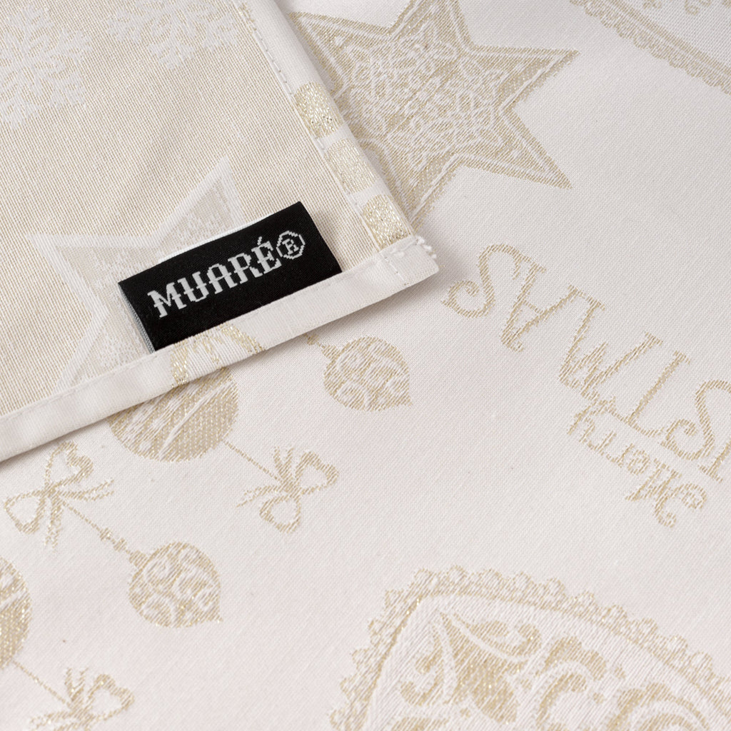 Camino de mesa jacquard hilo dorado PSC4732A 45x140 cm