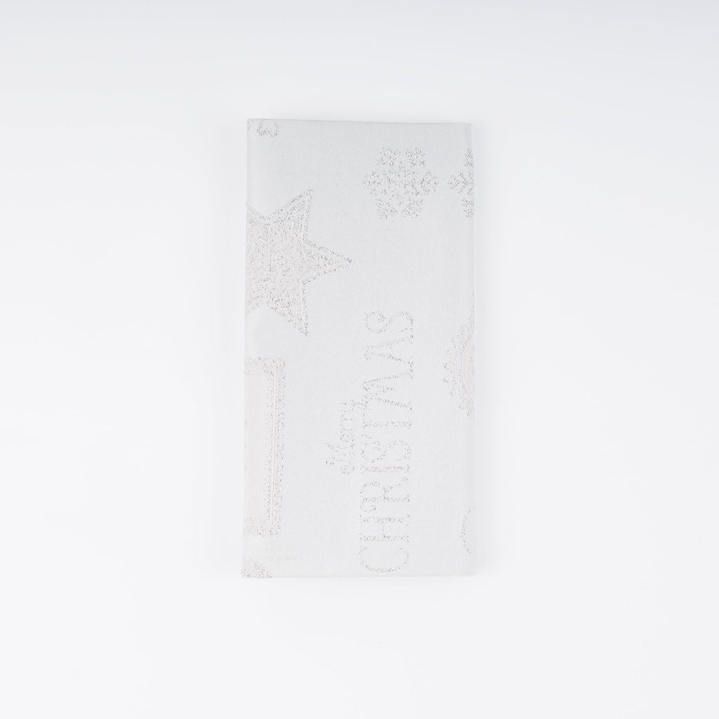Pack de 2 unidades servilleta jacquard hilo plateado PSC4732A 45x45 cm
