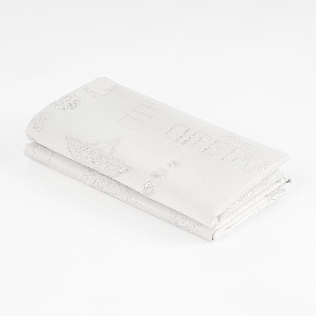 Pack de 2 unidades servilleta jacquard hilo plateado PSC4732A 45x45 cm