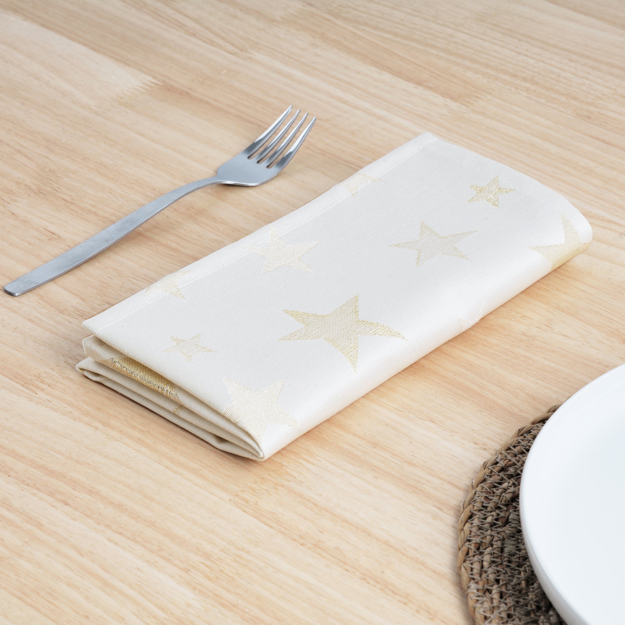 Pack de 2 unidades servilleta jacquard hilo dorado PSC4736A 45x45 cm