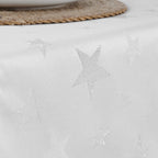 Camino de mesa jacquard hilo plateado PSC4736A 45x140 cm