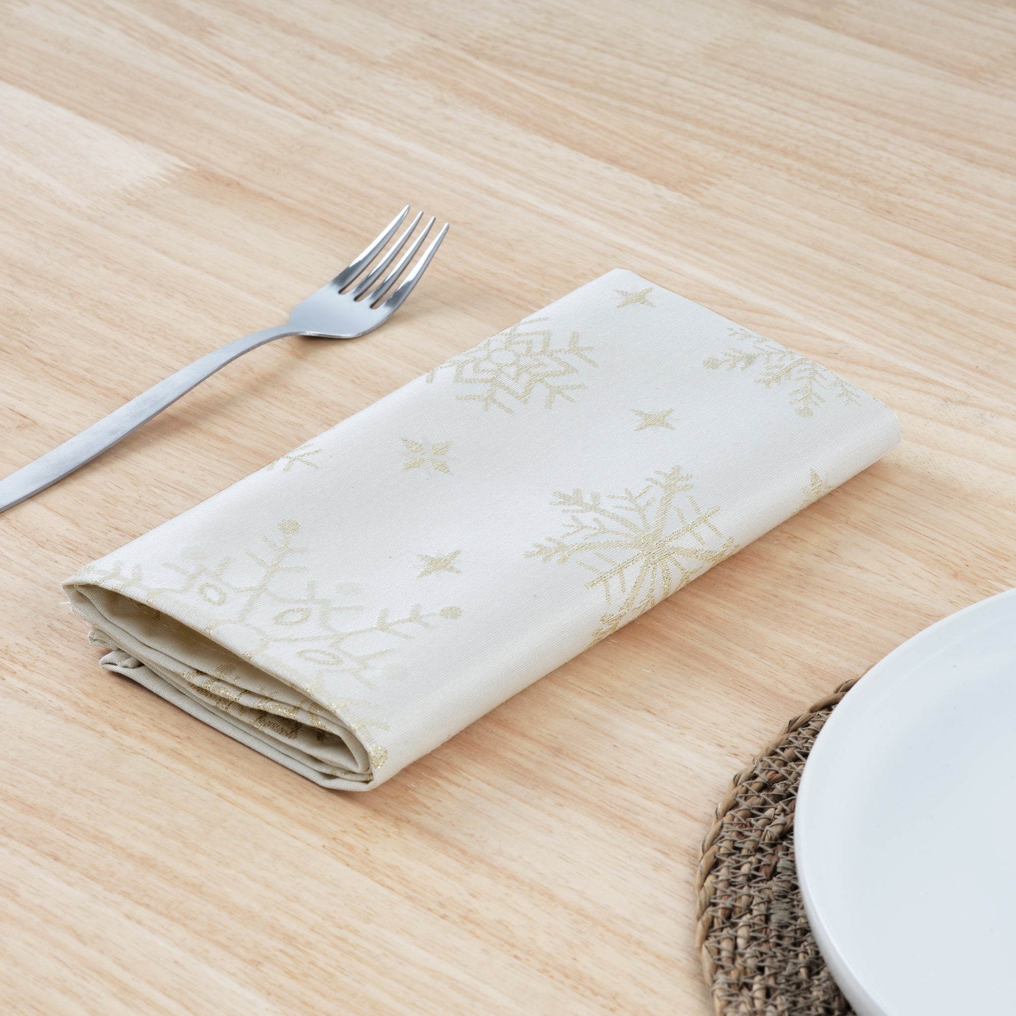 Pack de 2 unidades servilleta jacquard hilo dorado PSC4821 45x45 cm