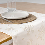 Camino de mesa jacquard hilo dorado PSC4821 45x140 cm