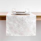 Camino de mesa jacquard hilo plateado PSC4821 45x140 cm
