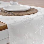 Camino de mesa jacquard hilo plateado PSC4821 45x140 cm