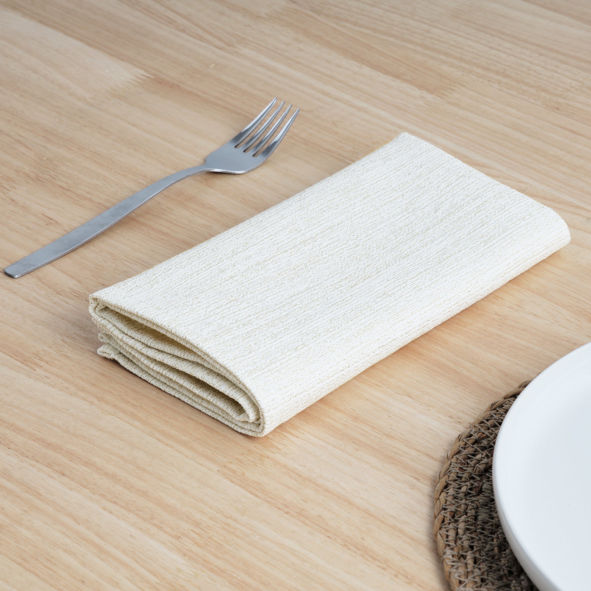 Pack de 2 unidades servilleta jacquard hilo dorado R17948 45x45 cm