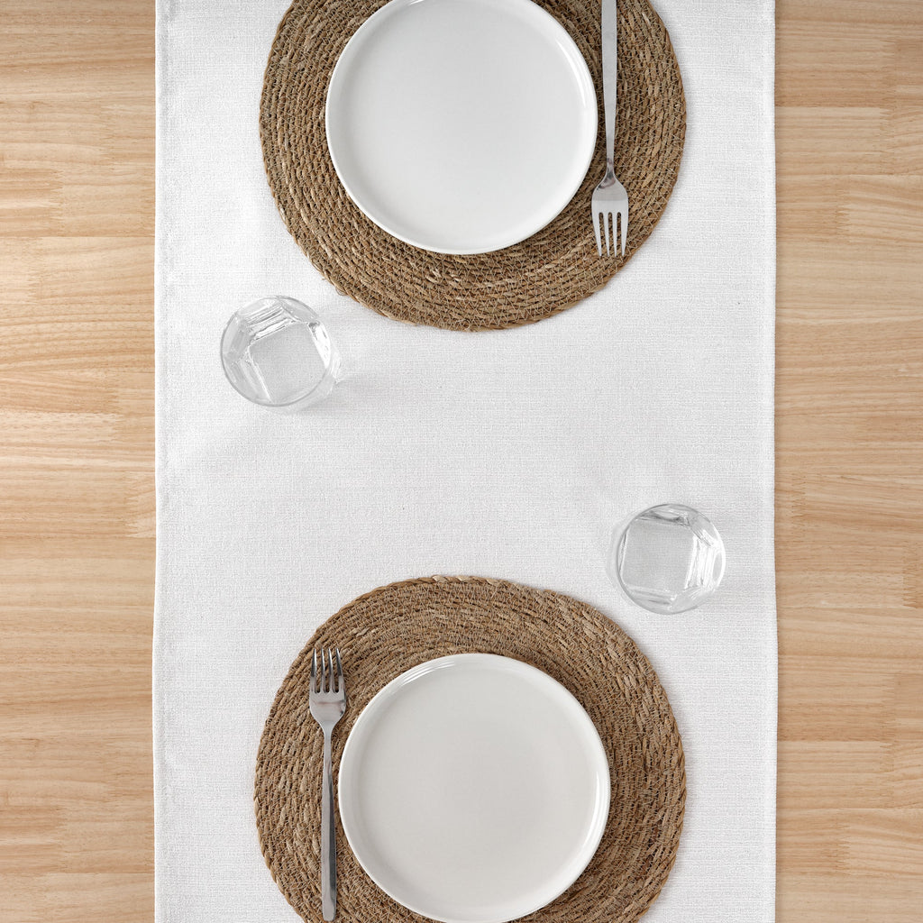 Camino de mesa jacquard hilo plateado R17948 45x140 cm