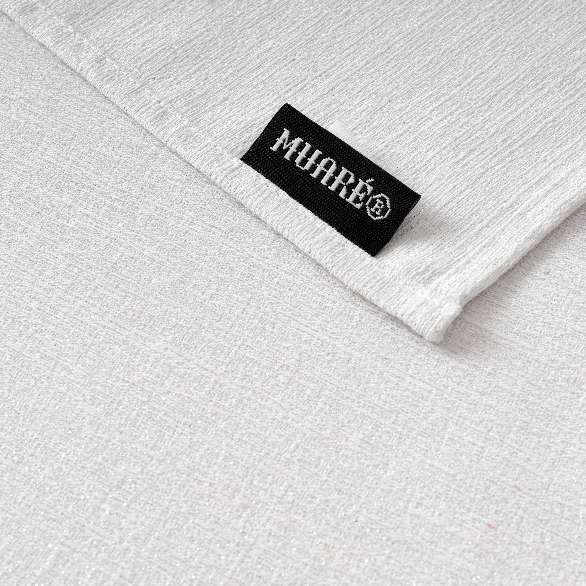Camino de mesa jacquard hilo plateado R17948 45x140 cm