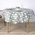 Mantel redondo resinado antimanchas Tevy 924 6 Morado