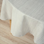 Mantel redondo resinado antimanchas Lesa 125 Beige