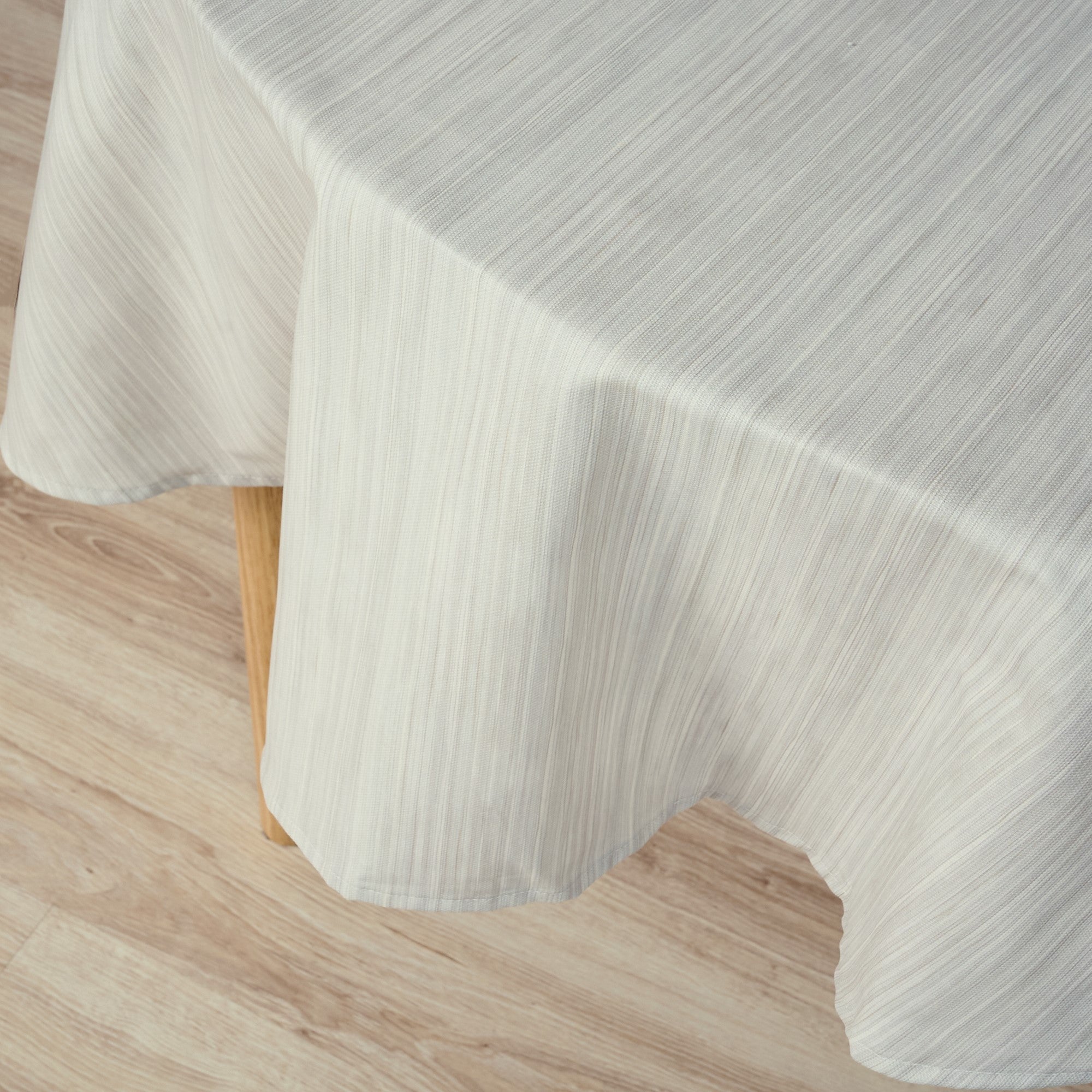 Mantel redondo resinado antimanchas Lesa 125 Beige