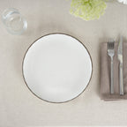 PLATO LLANO BORDE COLOR 26 CM PACK 6 UD.