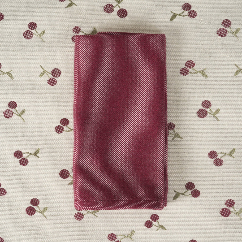 Mantel jacquard antimanchas Cerezas Grandes