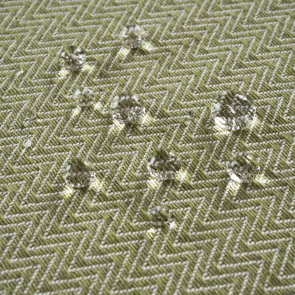 Mantel jacquard antimanchas Espiga Green Wet
