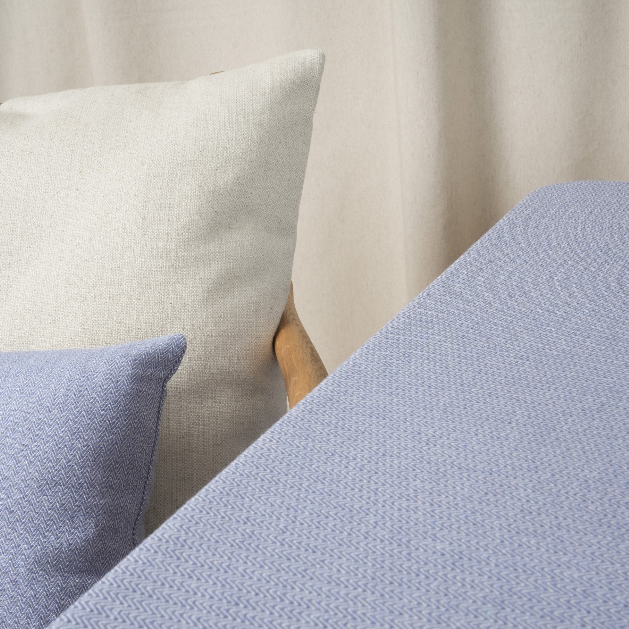 Mantel jacquard antimanchas Espiga Indigo