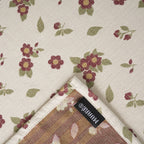 Mantel jacquard antimanchas Flor Grande Granate