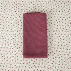 Mantel jacquard antimanchas Flor Pequeña Granate