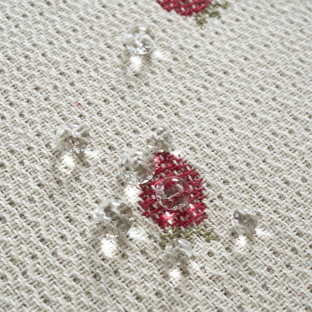 Mantel jacquard antimanchas Fresas
