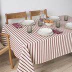 Mantel jacquard antimanchas Raya Granate