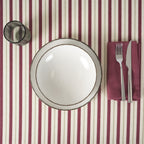 Mantel jacquard antimanchas Raya Granate