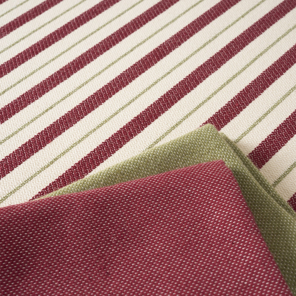 Mantel jacquard antimanchas Raya Granate