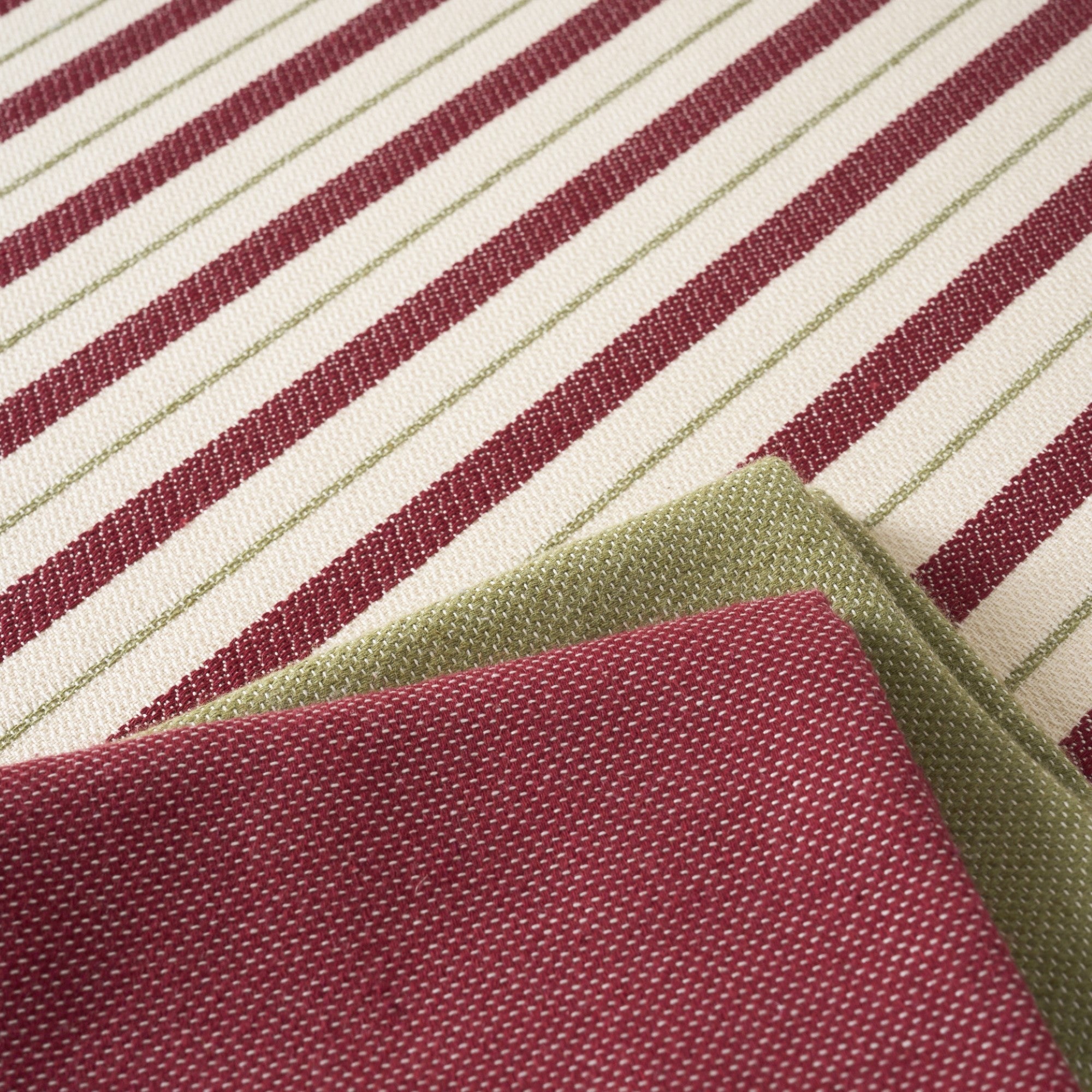 Mantel jacquard antimanchas Raya Granate