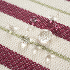 Mantel jacquard antimanchas Raya Granate