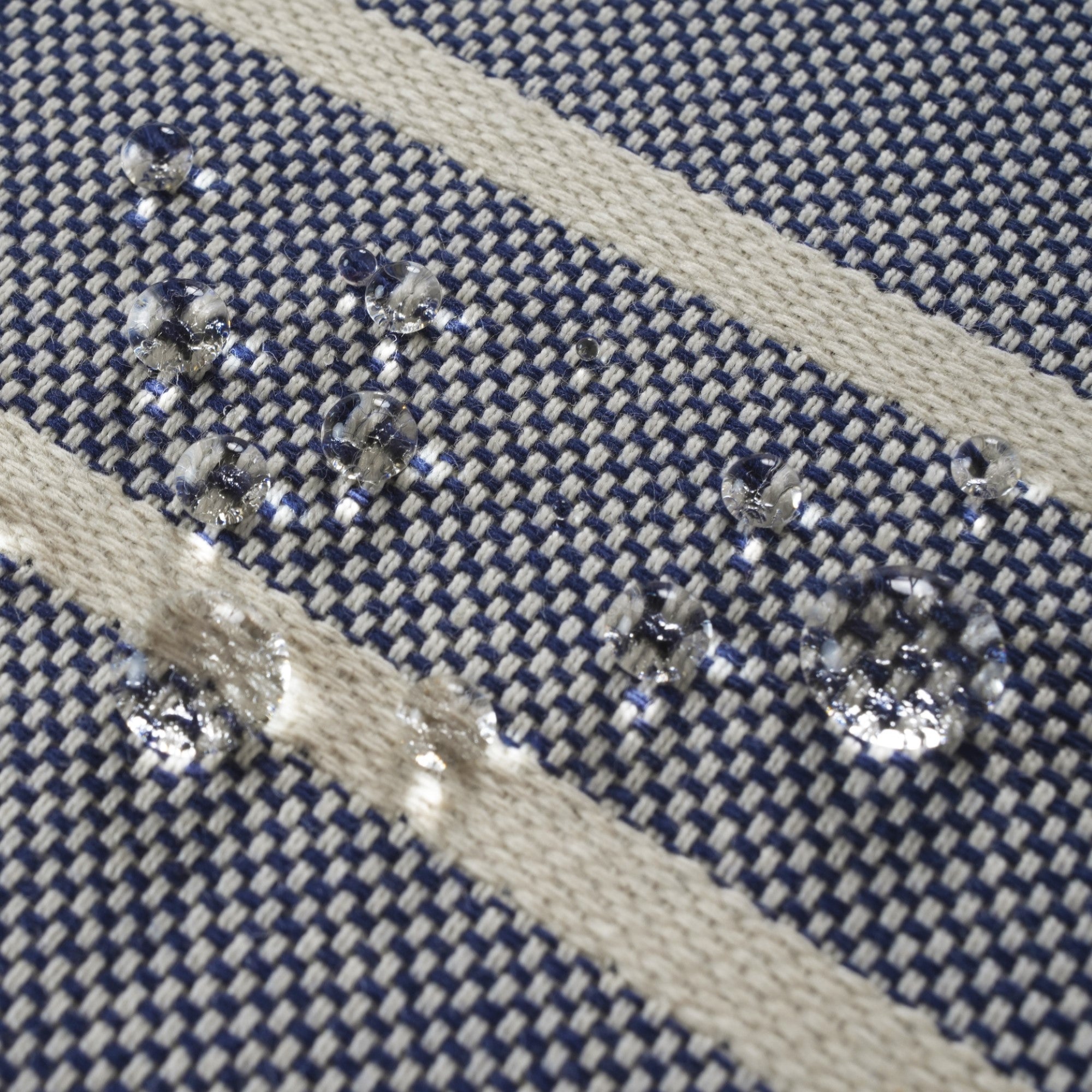 Mantel jacquard antimanchas Rayas Azulon Fc