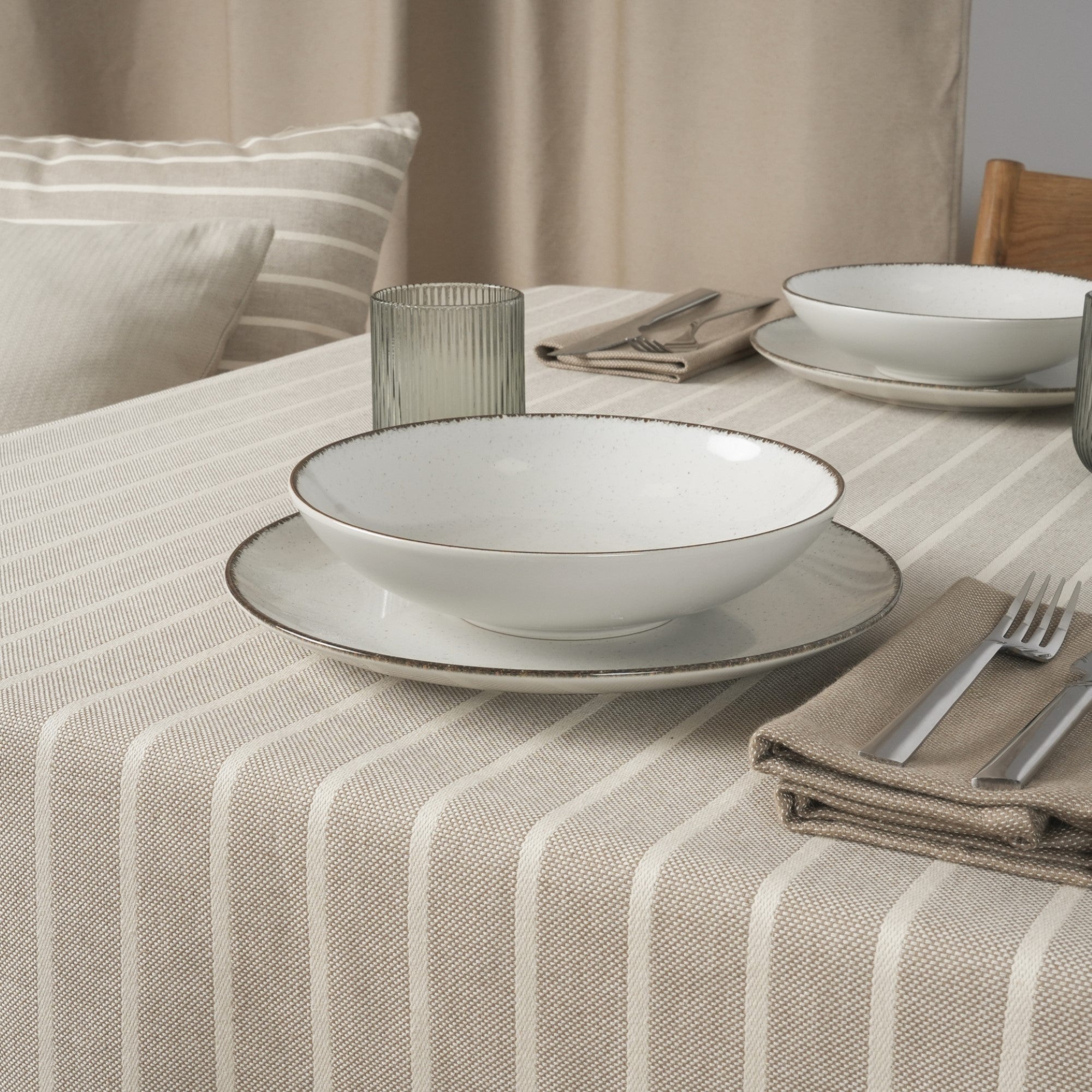 Mantel jacquard antimanchas Rayas Tacabo Fc