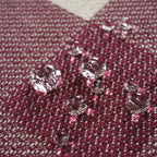Mantel jacquard antimanchas Vichy Grande Granate