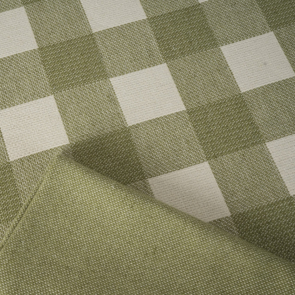 Mantel jacquard antimanchas Vichy Grande Green Wet