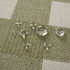Mantel jacquard antimanchas Vichy Grande Green Wet