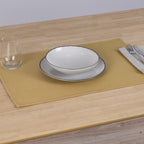 Mantel individual jacquard pack 2 unidades Massaic Amber Gold 35x50 cm
